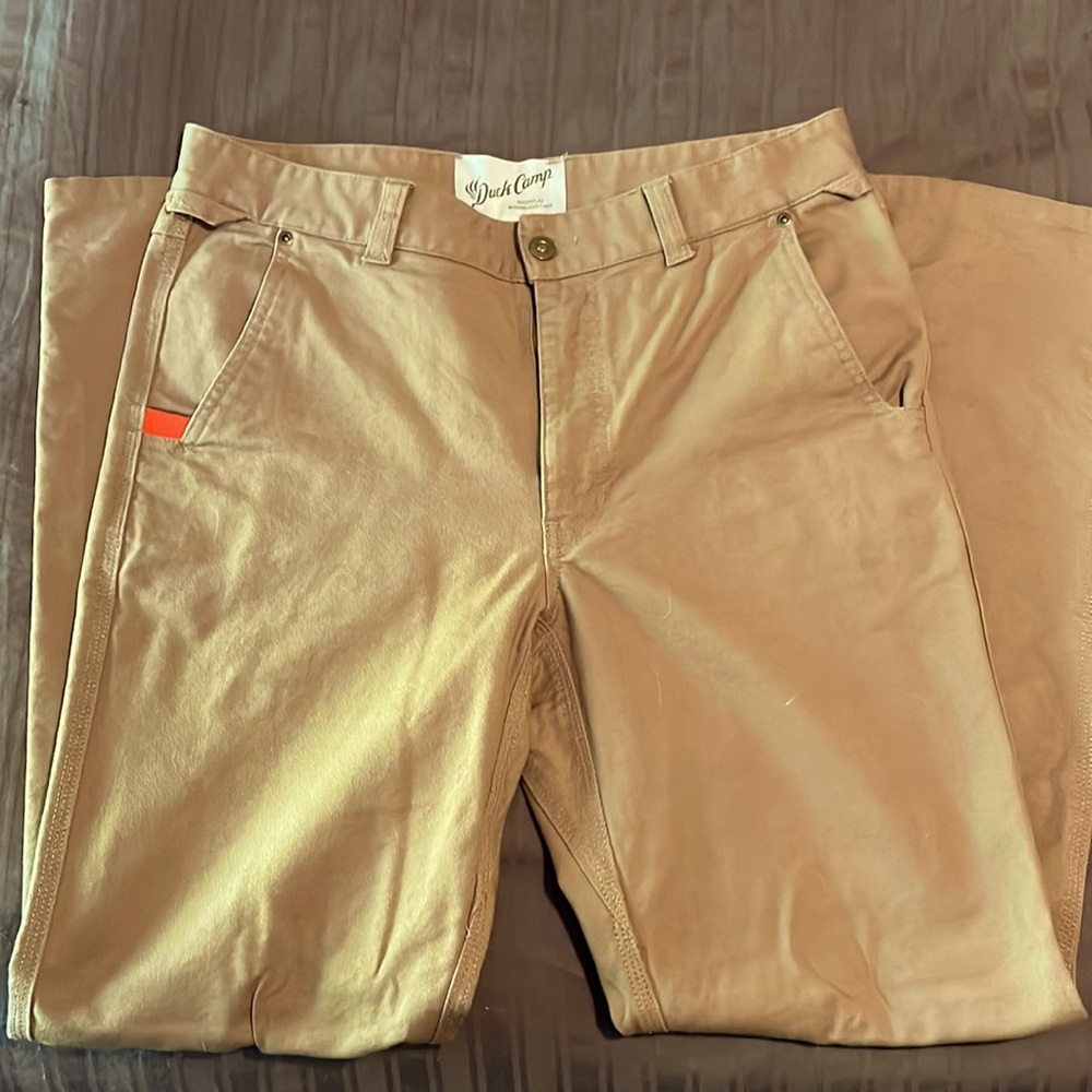 Duck Camp Co. Brush Pants 34R. in Pintail Brown
